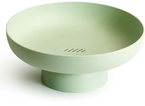 NUTRIUPS Obstschalen, Obst Kunststoff Obstkorb, Grün Runder Obstschale