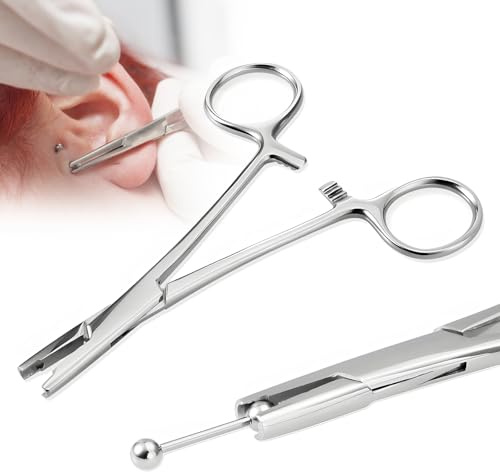 GAOUTO Kulklämma med 3 mm hål, hålpiercing, bekvämt stöd, mikrodermal piercing för örsnibb, haka, tunga, näsa och ögonbryn