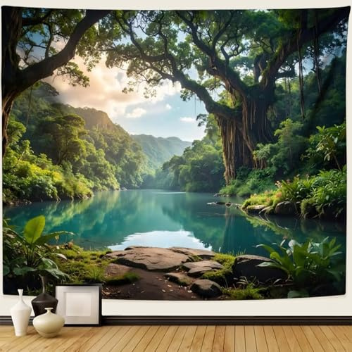 Dsnyu Wandteppich Natur Klein, Wandteppich Wandtuch Landschaft