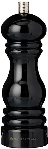 MasterClass Macinapepe o macinasale con tappo intercambiabile, nero, 17 cm