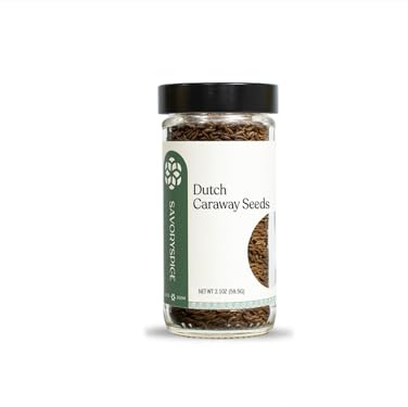 Savory Spice Dutch Caraway Seeds (2.1 oz) - Whole Caraway for Rye Bread, Sauerkraut, Sausage & European Cooking