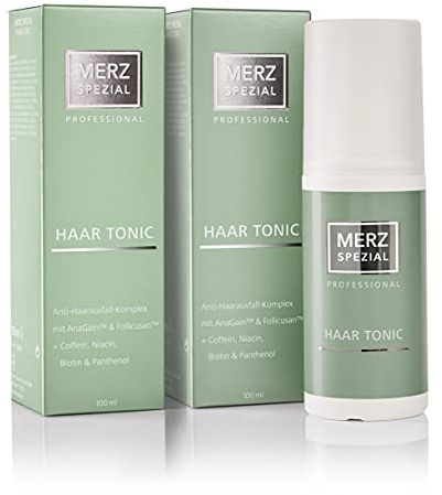 Merz Spezial Professional Haar Tonic - für weniger Haarausfall mit Koffein und Biotin - dichteres, kräftigeres Haar (2 x 100 ml)