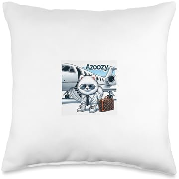 Pom travelling Throw Pillow