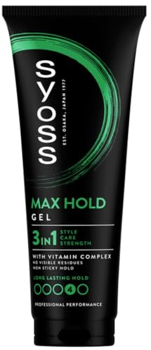 6-pack – Syoss Styling hårgel 3-i-1 med vitaminkomplex, stadga 4 – max Hold – 250 ml