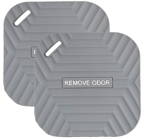 wilcractk Cubierta de Drenaje de Ducha, Tapa Desague Ducha Antiolores, Silicona Gris, Tapon Ducha para Baño y Cocina, Sumidero Terraza, 2 Unidades