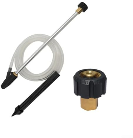 Yuanpgky Kit de 8 pièces avec tige de sablage et buses pour nettoyeur haute pression, avec joints extérieurs M22, compatible avec Lavor et Nilfisk (Style 4)