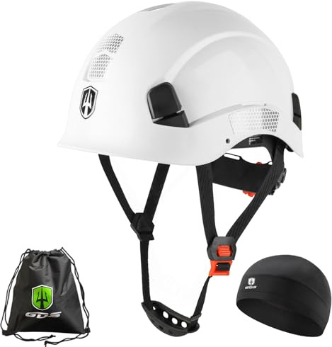 GREEN DEVIL Elektriker-Schutzhelm elektrisch isoliert | EN50365 EN397 | Leichtgewicht Unbelüftet Type 1 Class E für Männer Frauen