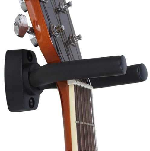 Gitarrfäste - 13,5 cm Gitarrväggfäste, Portabelt justerbart gitarrställ, Gitarrväggfäste med gummibeläggning | Justerbart ukulele väggfäste för väggkonst, flexibelt och