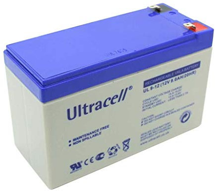 Ultracell - Batteria originale al piombo UL9-12 per scooter, fotovoltaico, energia solare, turbina eolica, 12 V, Teufel Rockster Air Long Way 6FM9 Lenco Soundsystem PMX-350