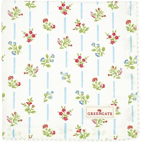 GreenGate Hannah Stoffserviette mit Spitze White 40 x 40 cm