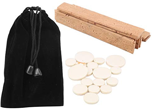 27st Klarinettinstrument Tillbehör Kit Bb Key 17st Klarinettkuddar 10st Korklakan med Förvaringsväska Kork Instrumenttillbehör Tillbehör Till Blåsinstrument