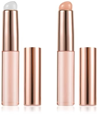 2 Pezzi Pennello per Labbra in Silicone, Applicatore Maschera Labbra con Cappuccio Multifunzionale Pennello Trucco per Rossetti Lucidalabbra Balsamo Labbra Correttore e Nail