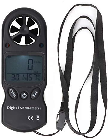 Digital Vindmätare, TL 300 3 i 1 Mini Handhållen Multifunktion Digital Termometer Hygrometer Vindmätare ABS för Gliddrake, Tig Svetsutrustning