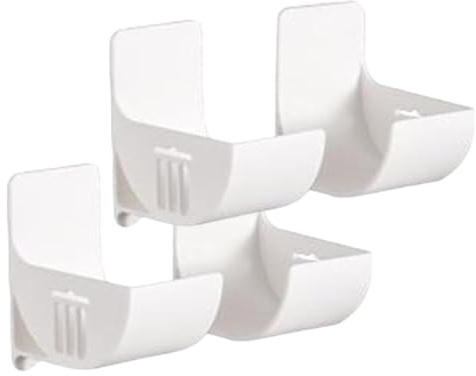 Ganchos de almacenamiento de basura, 4 estantes adhesivos de aluminio para el lado del gabinete, soportes para bolsas de basura montados en la pared, organizador sin perforaciones, para cocina, baño,