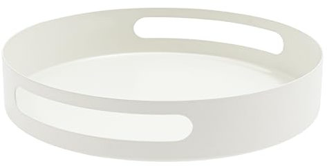 KEESUNG Estante giratorio de especias de 360° - Carrusel de especias - Encimera - Estante giratorio de esquina - Bandeja giratoria - Soporte de especias para especias, botellas y cosméticos (blanco)