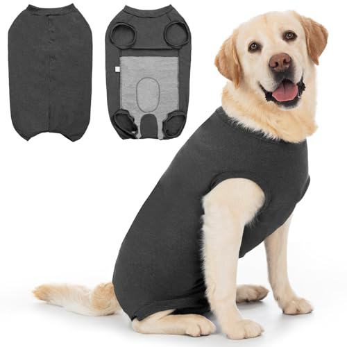 Cyponpy Traje Recuperacion Perro Hembra Macho Camiseta Postoperatorio Body Perro Postcirujia Esterilizacion Ropa Perros Chaleco de Recuperacion Perros Postquirurgico Alternativas al Collares y Conos