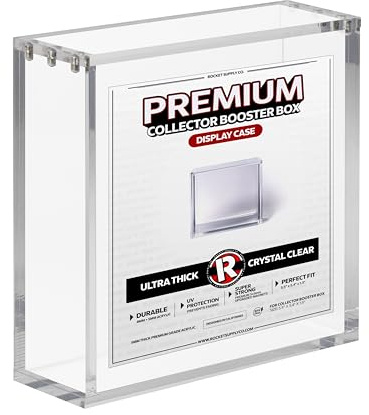 Premium Collector Booster Box Magnetic Acrylic Display Case | 8mm + 5mm Acrylic - Compatible with MTG