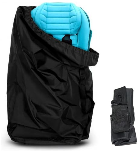 InYoHui Travel Stroller Bag for Airplane, Pushchair Cover Storage Bag Pram Travel Bag Waterproof Gate Check Bags Lightweight Buggy Carry Bag Universal for Pram and Car Sea with Shoulder Strap