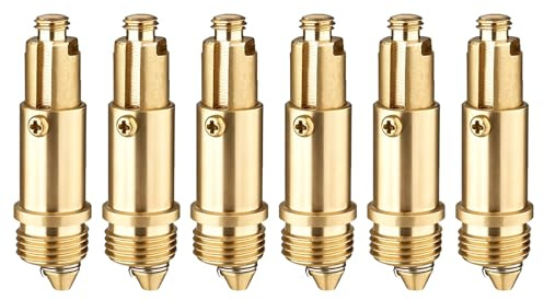 6 st pop-up avloppsventil för handfat 28 mm stängd/38 mm öppen, pop-up-ventil för handfat M81.25 och M161.5, Pop Up Click Clack-plugg med fjäder för badrum och kök