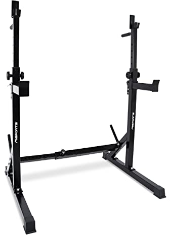 Squat Rack Professional Höhenverstellbarer Hantelständer bis 400 kg für Langhantelstangen Hantelablage