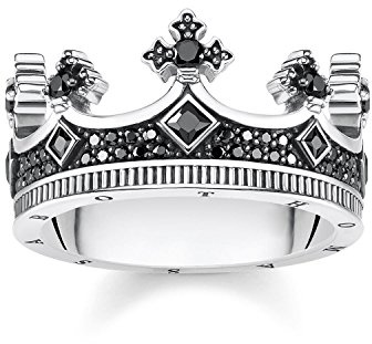 THOMAS SABO Ring Krone 925 Sterlingsilber, Geschwärzt