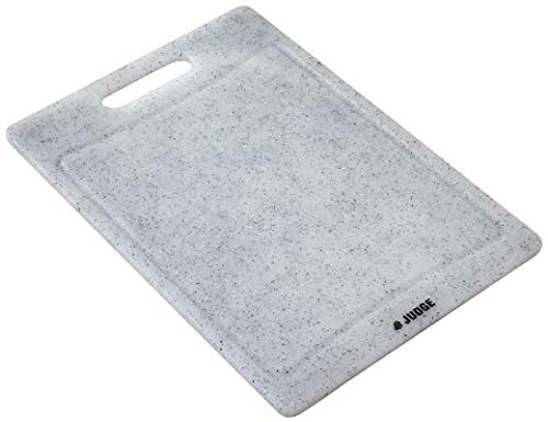 Judge Kitchen Granite Effect Cutting Board TC395 Dishwasher Safe Plastic Kitchen Chopping Board with Handle and Juice Groove Large 29cm x 20cm
