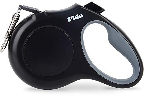 Fida Heavy Duty Retractable Dog Leash,16 ft Dog Walking Leash for Small Medium Dogs up to 44 lbs, Tangle Free. (Medium, Black)