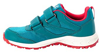 Jack Wolfskin Unisex Kinder Woodland Texapore Low Vc K, Turquise / Pink, 38 EU