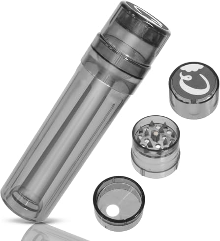 Drehmaschine Konisch SOARFLY Drehmaschine Joint mit Grinder Roller und Aufbewahrung Zigarettenstopfmaschine Joint Roller für Spice, Kräuter, Gewürze, Herb, Grau