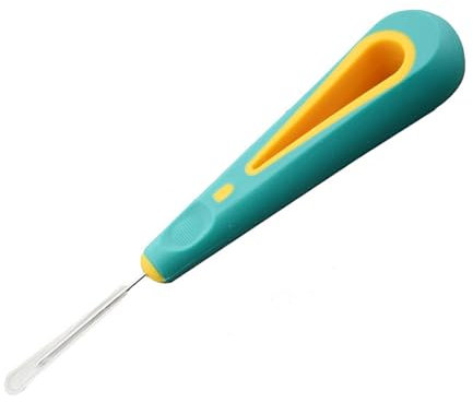 ROYJJ Maniglia Scratch Awl Strumento Pelli Punteruolo Strumento Cono in Acciaio Punzonatura Foro in Pelle Strumento di punzonatura per Cucito Riparazione Candela stampo piercing ago cono strumento