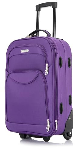 FLYMAX 55x35x20 55x40x20 Kabinenkoffer Gepäck Handgepäck Flugtasche Reisekoffer Passend für Easyjet, Ryanair British Airways & Jet 2