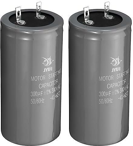 PATIKIL Motor Arranque Condensador, 2 Uds 300uf 300V 50/60Hz CD60, Cilíndrico, Aluminio, CAPACITOR, Montaje en Superficie, pta230424tt001042, Aire Acondicionadores, Eléctrico Motor Arranca en Marcha