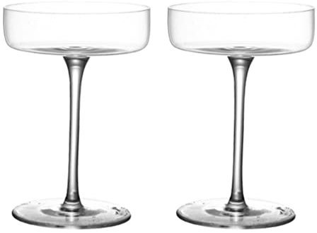 DIXII Lot de 2 verres à margarita pour boire Martini, margarita, cocktails, verres créatifs pour la maison, le bar, le vin, le champagne