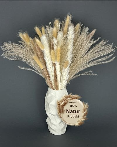 Nina-Maria's Deko Gold pampas grass secco, bouquet di fiori secchi, decorazione floreale, fiori secchi autunnali, pampas grass piccolo