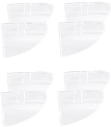 ORFOFE 4 Paare Seitenschutz für Brillen Brillenflügel Brillenseitenschutz Universalseite für Brillen Schutzbrille Seitenschutz klarer Seitenschutz Brillenschutz Schutzbrille Schutz