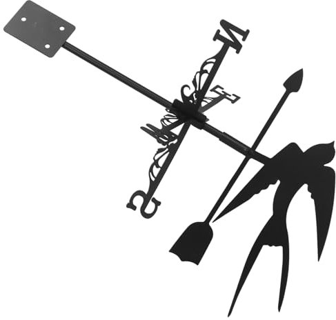 IWOWHERO 1ensemble Girouette Forme De Coq Indicateur De Direction du Vent pour Toits Jardins Et Décoration Extérieure Robuste Et Élégante