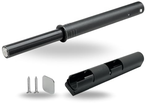 EVOTRADE Appui et ouverture magnétique universel pour portes, poussoirs pour meubles, poussoirs et ouvreurs pour portes de la maison, ouverture à pression avec contreplaque adhésive, force 2,5 kg