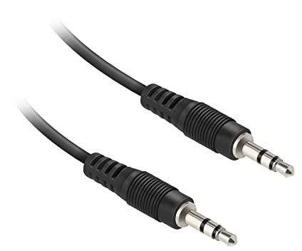 Ekon Cavo Jack 3.5 mm, Cavo AUX, 1.8 Metri, Maschio Maschio, per Stereo, Cuffie a Filo, Radio, Autoradio