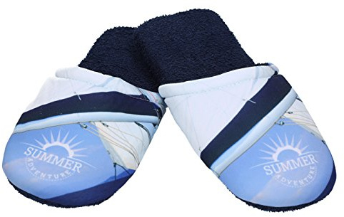 Betz män frotté tofflor tofflor tofflor tofflor Sailing blå, storlek L (41/44), - blå - 41/44 EU
