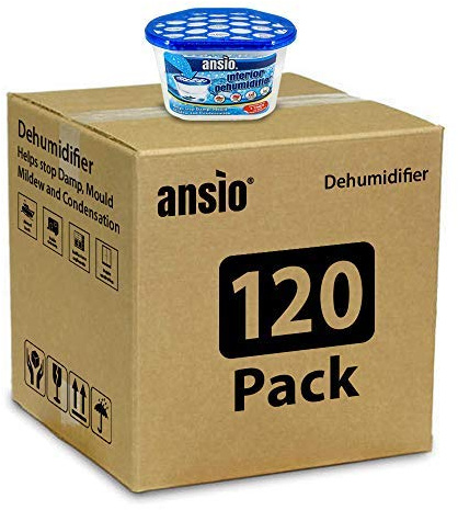 ANSIO Dehumidifier 500ml Pack of 120 Condensation Remover Moisture Absorber