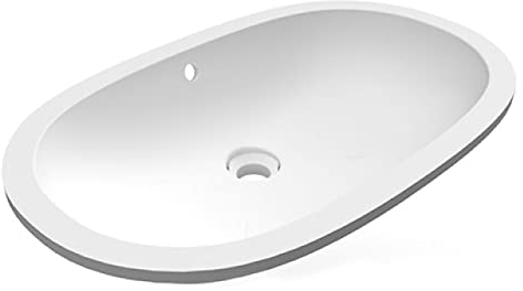 LAVABO SOTTOPIANO OVALE ALLUNGATO VARIANT 65X41CM Bianco