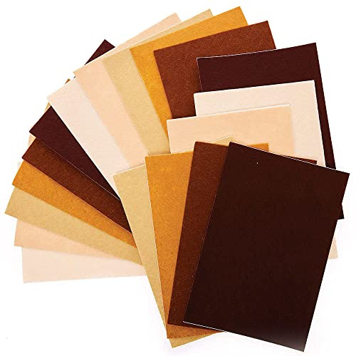 Baker Ross Papier Adhésif en Feutre Couleur Chair - Lot de 18, Loisirs Créatifs pour Enfants (FX201)