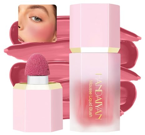 Blush Liquido,Crema Leggero e Effetto Naturale,Altamente Pigmentato,Lunga Durata Fard,Costruibile Fard Make Up (04#swipe right)