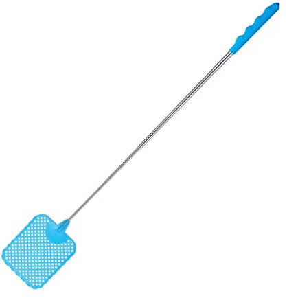 Fly Swatter Replacement Extendable Fly Swatter Flexible Swat Telescopic Handle Practical Random Colorful