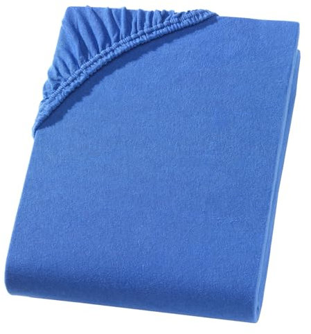 Visaggio Kinder Spannbettlaken 100% Baumwolle Jersey Spannbetttuch Bettlaken Betttuch Farben Größen wählbar 60x120 cm - 70x140 cm