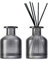 DEARBAG 2 Stück Schwarz Glasdiffusorflaschen Set, 150ml Matte Glasflaschen für Raumduft Diffusor, Leere Diffusorflasche Glas Diffusor Flaschen Behälter für Ätherische Öle Aromatherapie (Grau)