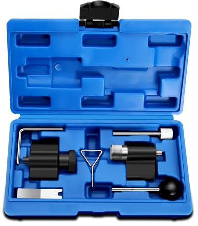 RUIZHI 7 Attrezzi per Cinghie, in Acciaio per Cinghia Dentata, Compatibile con VW 1.2, 1.4, 1.6, 1.9, 2.0 TDI SDI Motore, Albero a Camme, Attrezzi con Cassetta degli Attrezzi