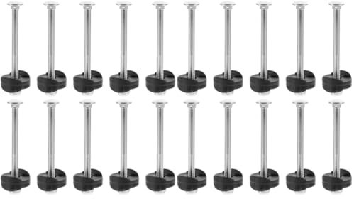 BESPORTBLE 20 Sätze Trampolin Schraube Trampolin-Basketball Trampolin-schraubensatz Trampolinteile Trampolin Zelt Trampolinleiter Schwimmbad Unterlage Trampolinpfähle Verzinkter Stahl Silver