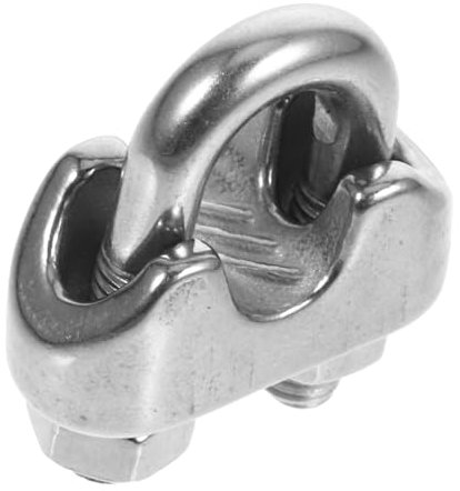 Ciieeo Mandril De Cable De Acero Acortar Etiquetas Rizar Soga Abrazadera Tu Cuerda De Sujeción Clips De Cuerda De Alambre Tensor De Cable Clip De Cuerda Acero Inoxidable Plata