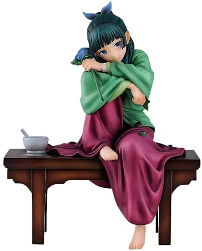 Keyhvao 12 CM Maomao Figura Sedia Base Modello Statua The Apothecary Diaries Anime Figura Materiale PVC Desktop Decorazione Regali per Fan e Amici
